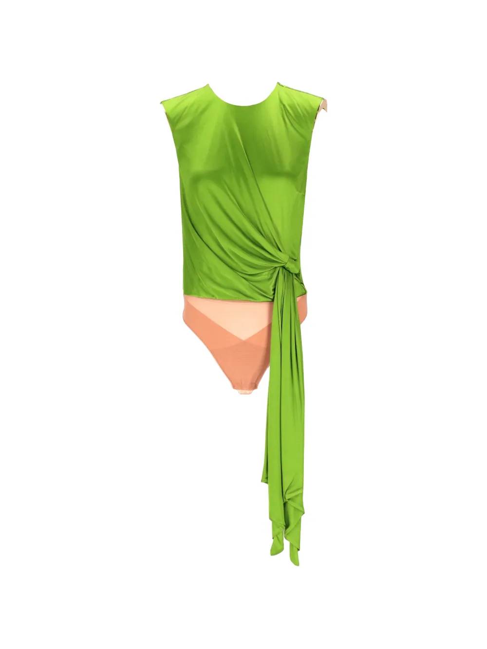 Elisabetta Franchi draped bodysuit - Grün