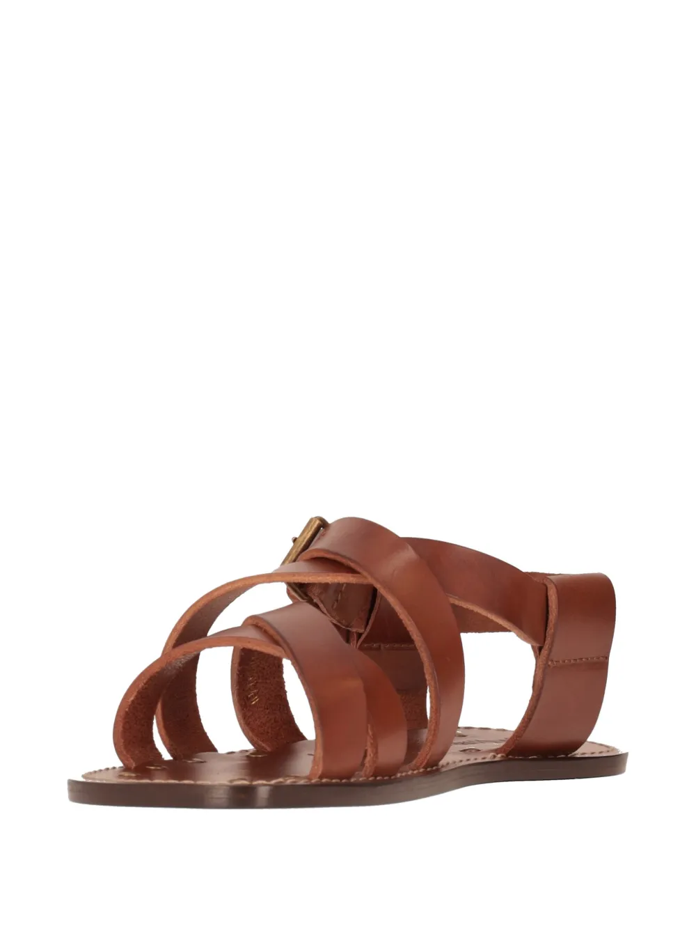Saint Laurent Cheever sandalen met gespsluiting Bruin