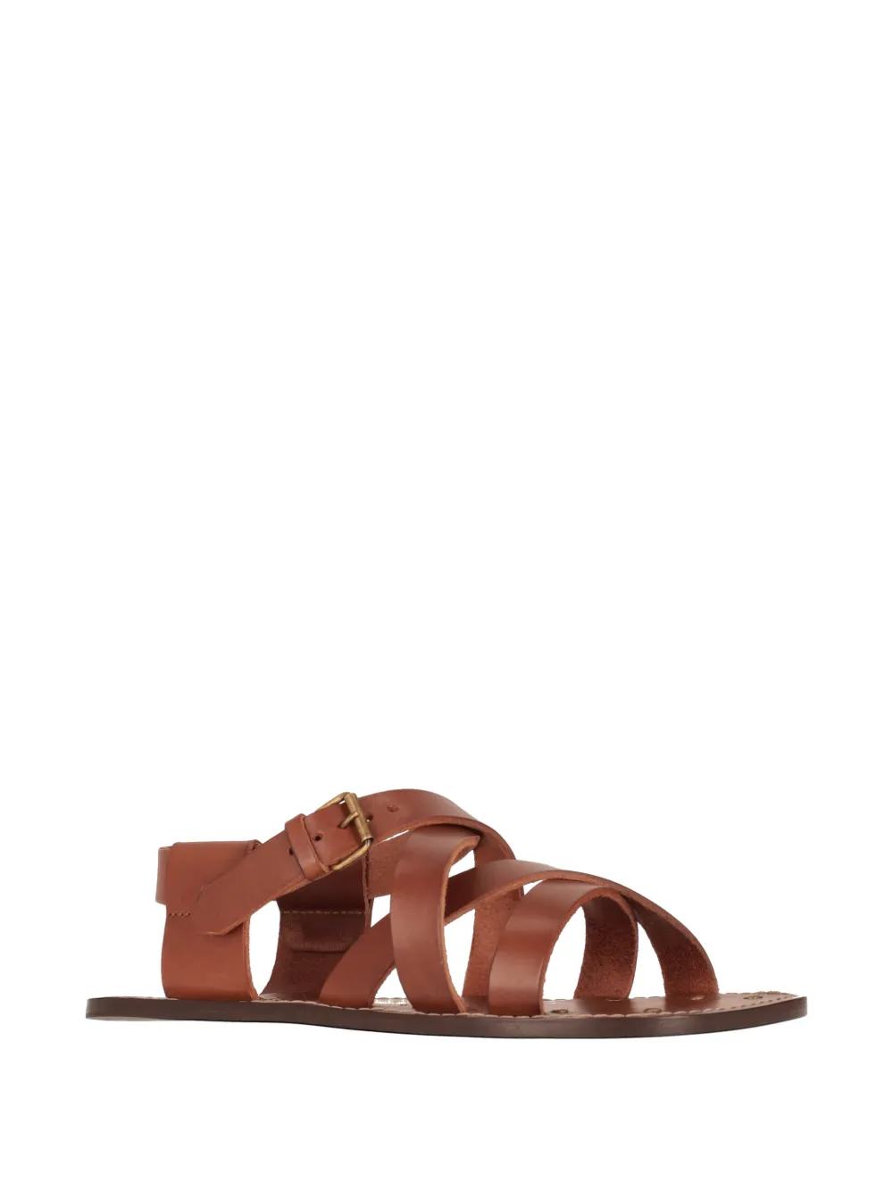 Saint Laurent Cheever sandalen met gespsluiting Bruin