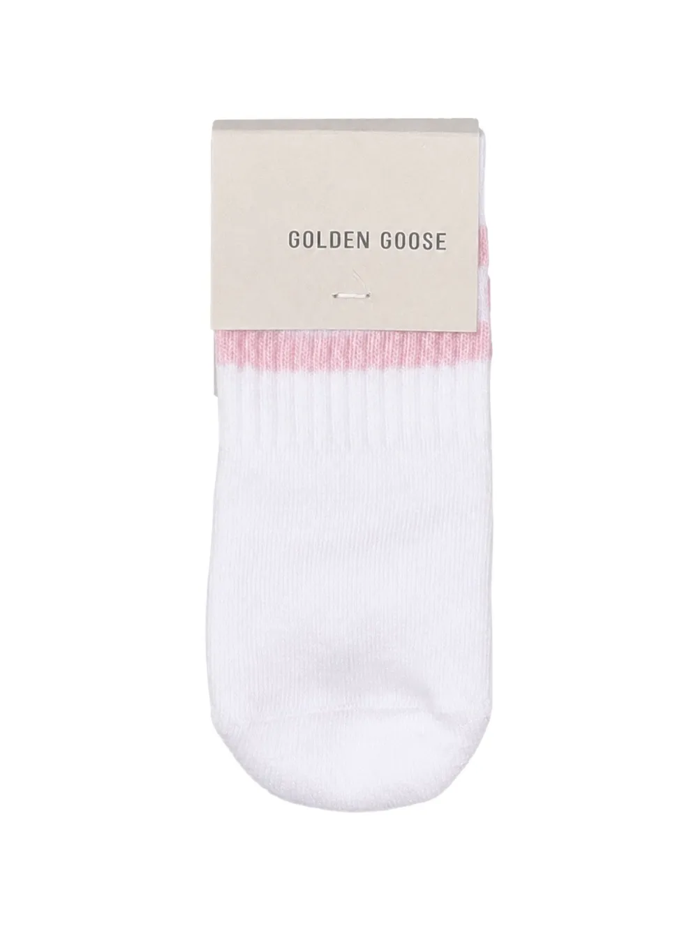 Golden Goose Kids ribbed stars socks - Bianco