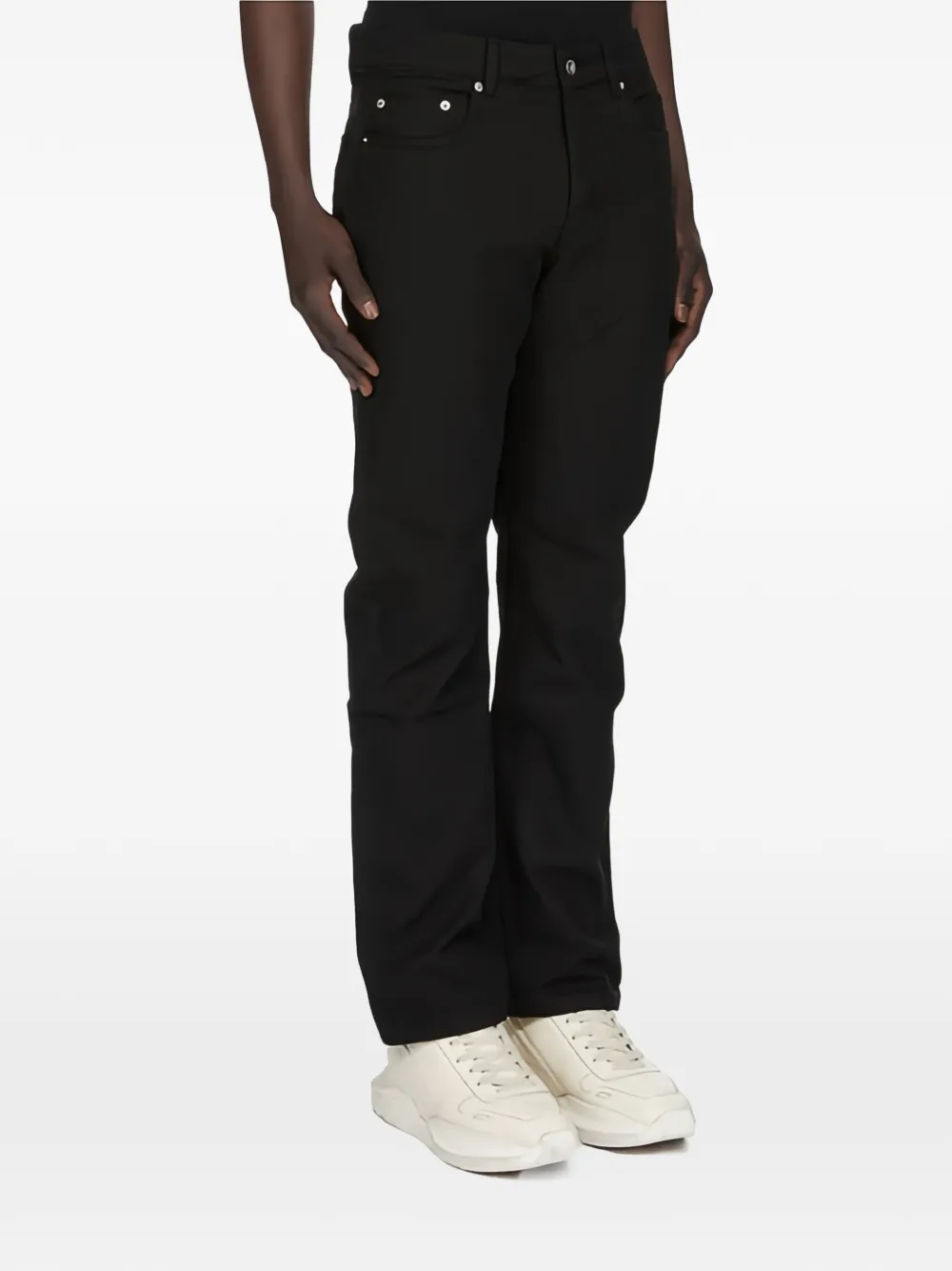  Rick Owens Vaqueros Fog Cut - Negro 
