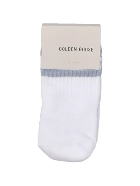 Golden Goose Kids star-patterned grippers ribbed socks