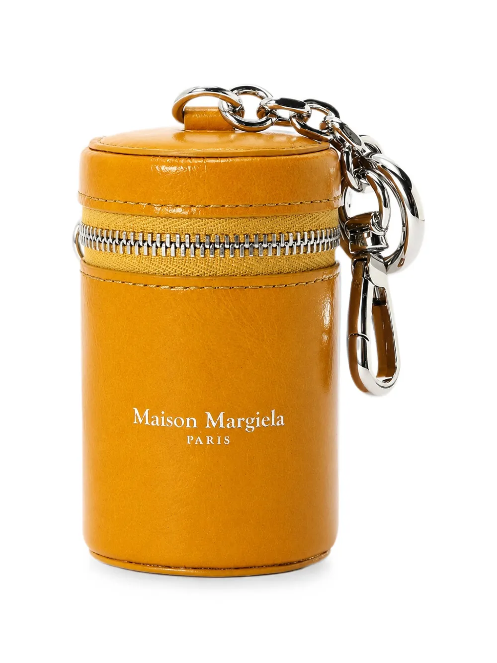 Maison Margiela zipped dog-waste bag-dispenser keyring - Giallo