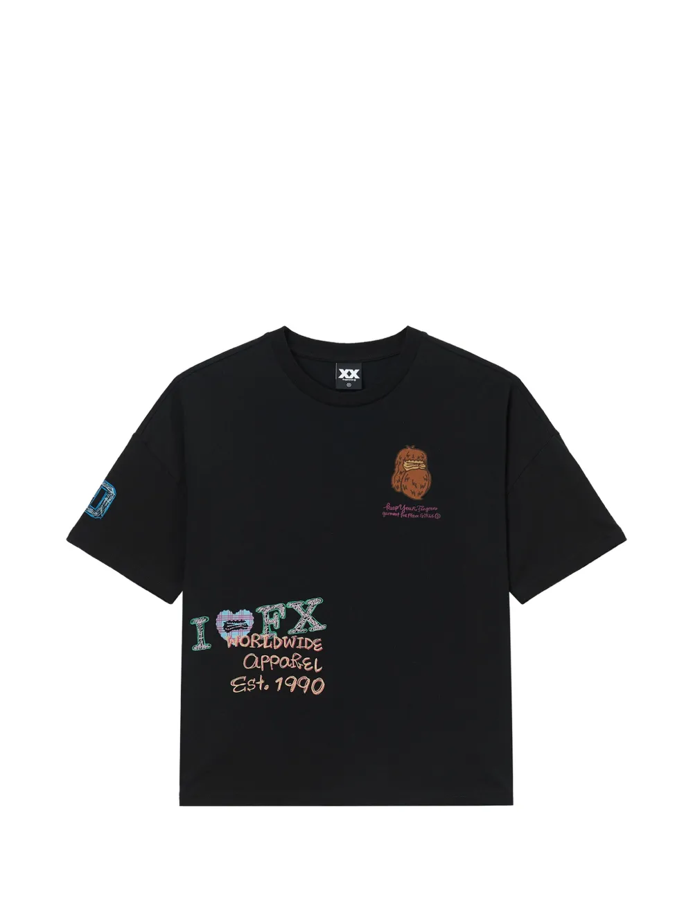 FINGERCROXX T-shirt con stampa - Nero