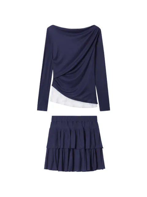 b+ab ruffled mini skirt set