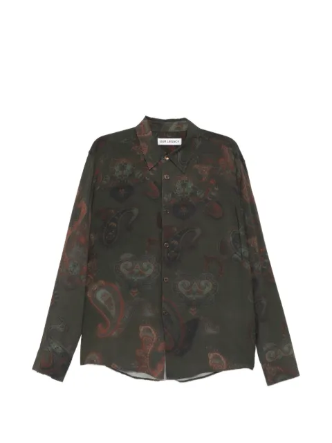 OUR LEGACY paisley buttoned shirt