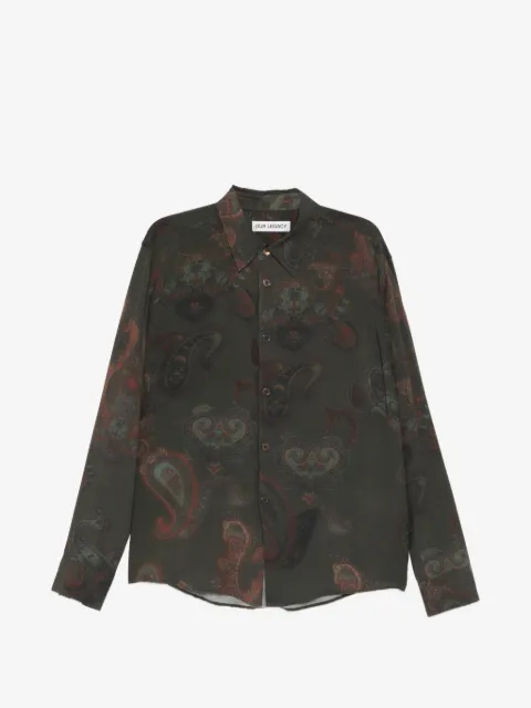 OUR LEGACY paisley buttoned shirt
