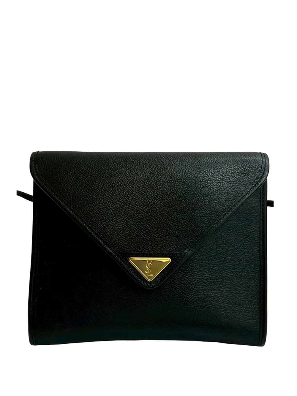 Saint Laurent Pre-Owned 20th Century Leather Envelope Flap crossbody bag - Nero