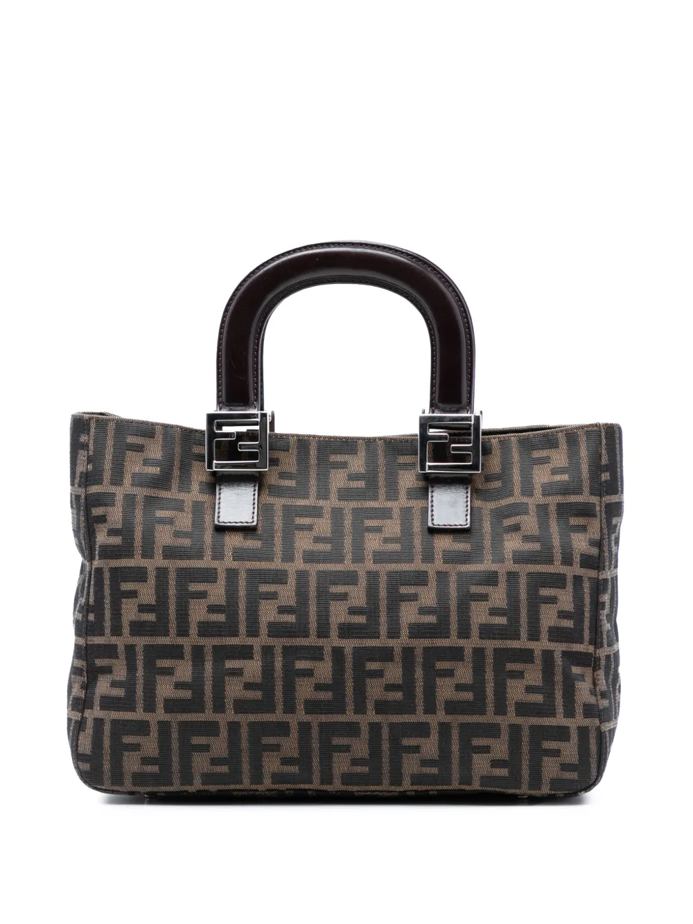 Fendi Pre-Owned 20th Century Small Zucca Canvas Twins tote bag - Marrone