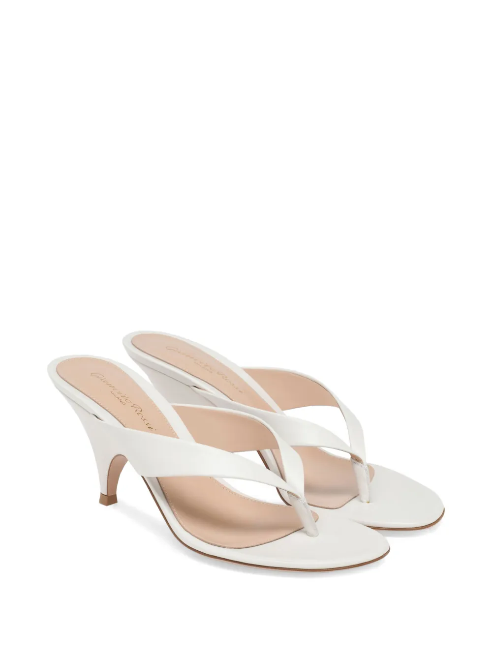 Gianvito Rossi 70 mm Sofia leren sandalen met bandje Wit