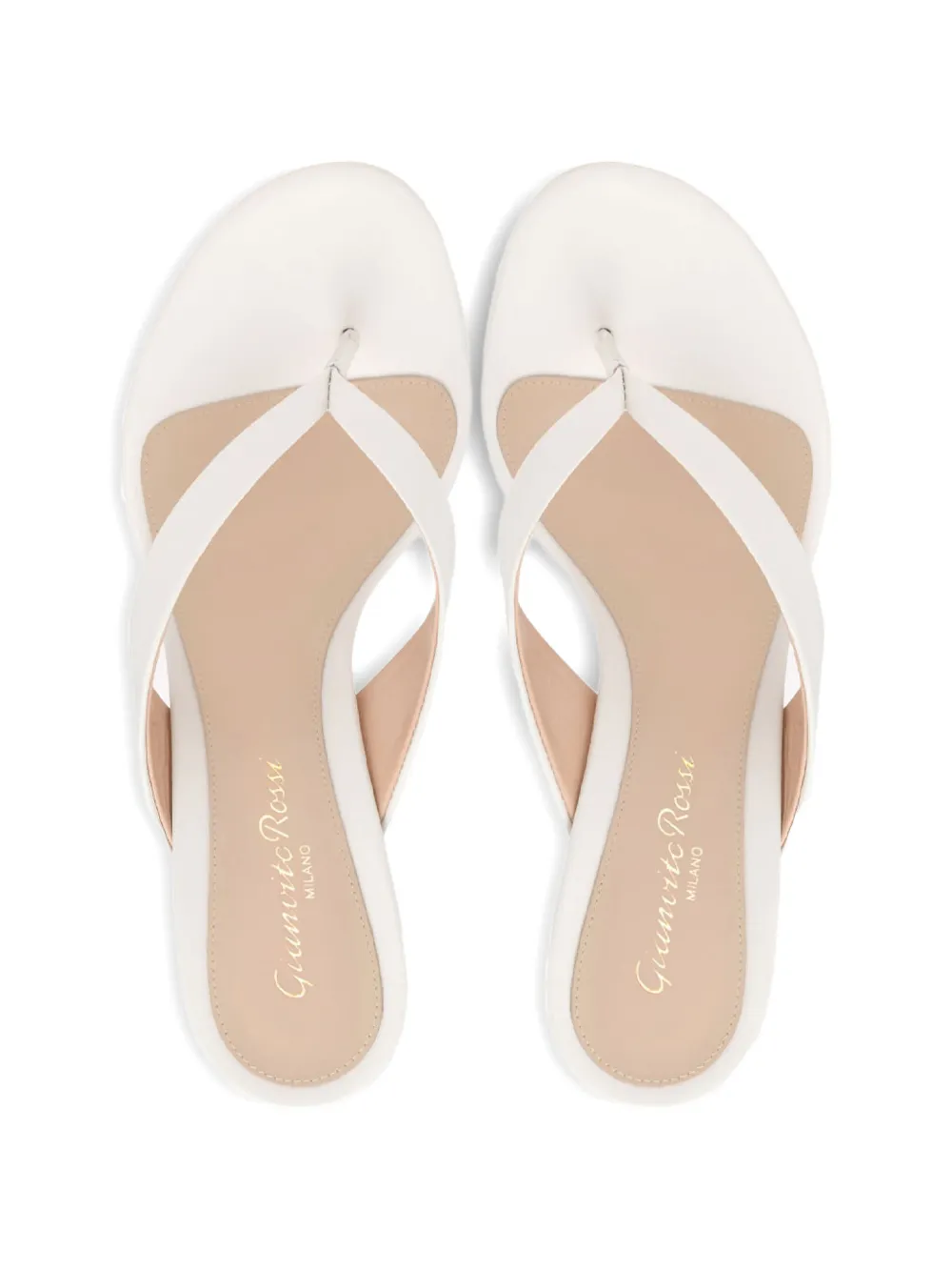 Gianvito Rossi 70 mm Sofia leren sandalen met bandje Wit