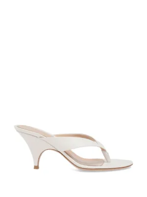 Gianvito Rossi 70mm Tropea Braided Thong Sandals | White | FARFETCH
