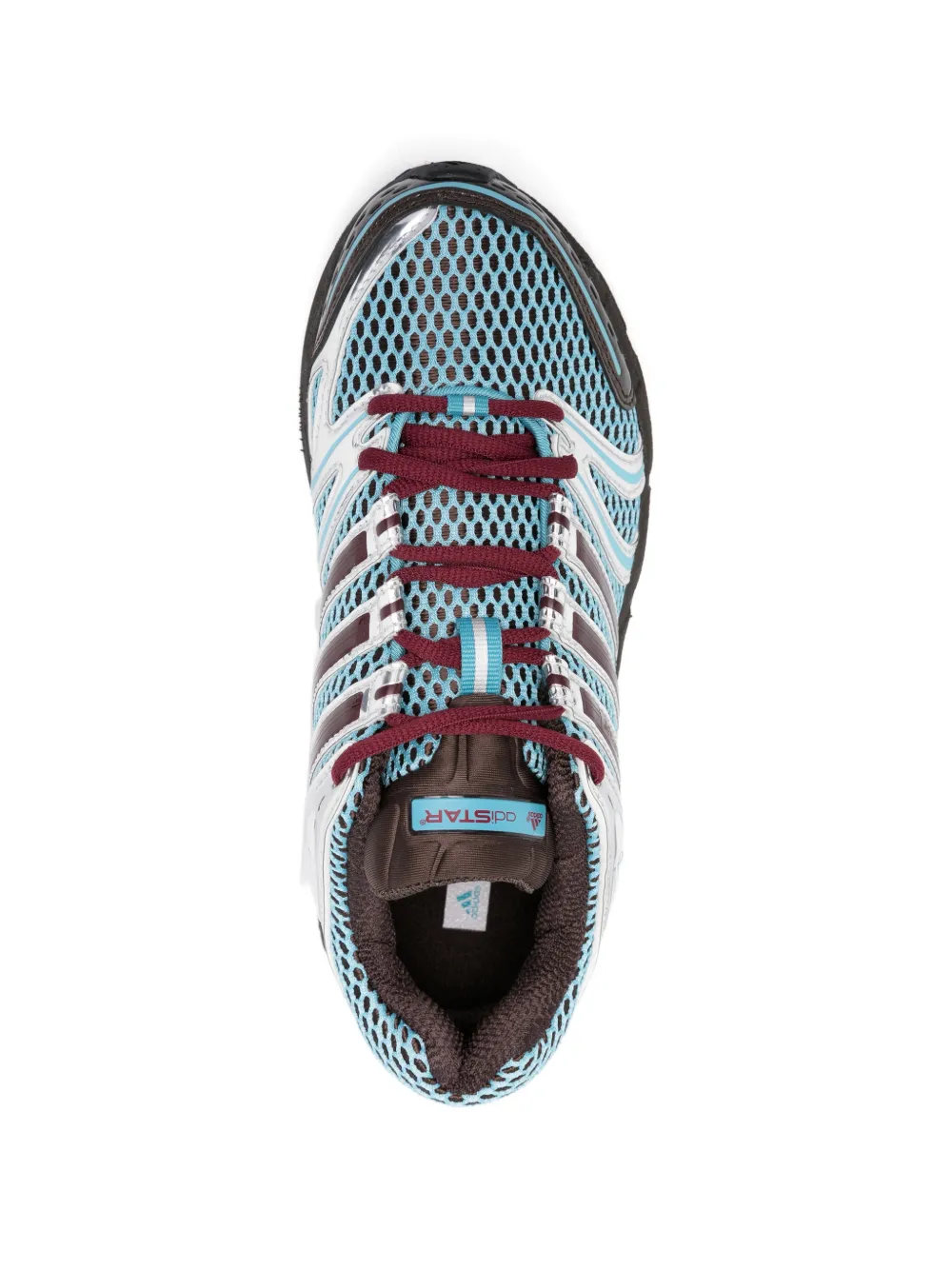 adidas Adistar Control 5 gestreepte mesh sneakers Blauw