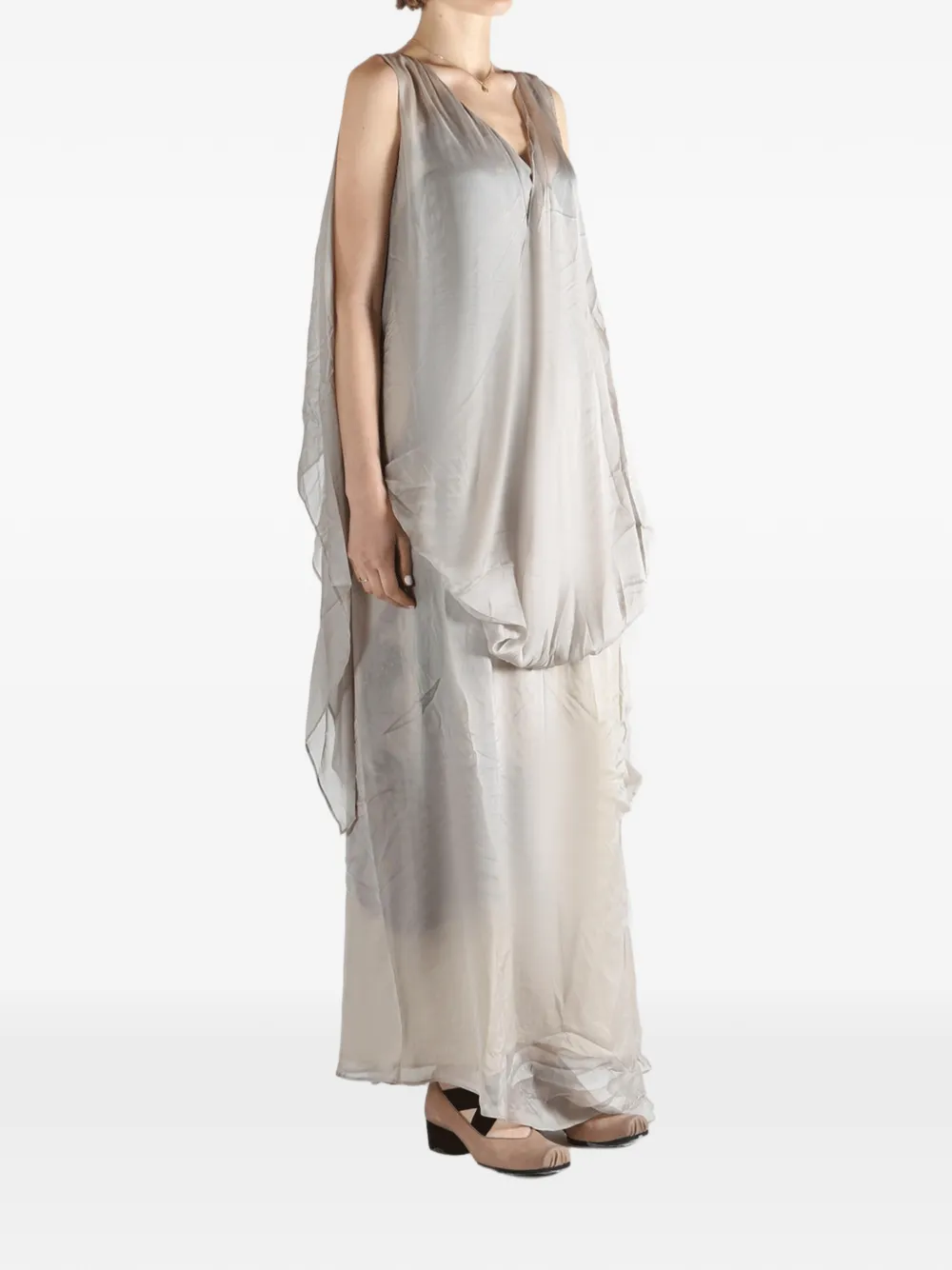 Yangkehan Sleeveless Maxi Dress - Grey 