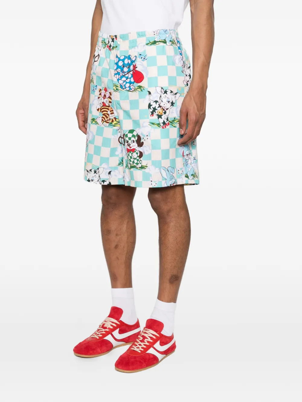 Kenzo Cartoon Elasticated Shorts - Blue 