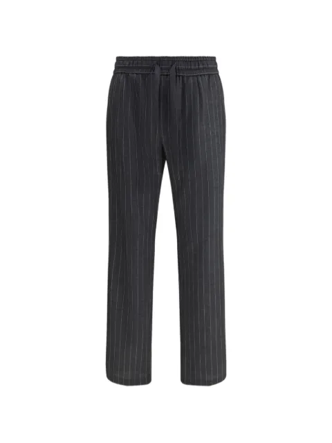 Dolce & Gabbana stripe-pattern drawstring trousers