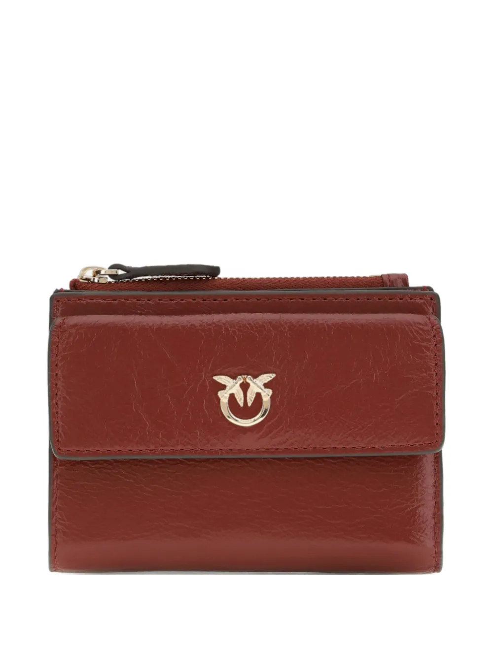 PINKO logo wallet - Marrone