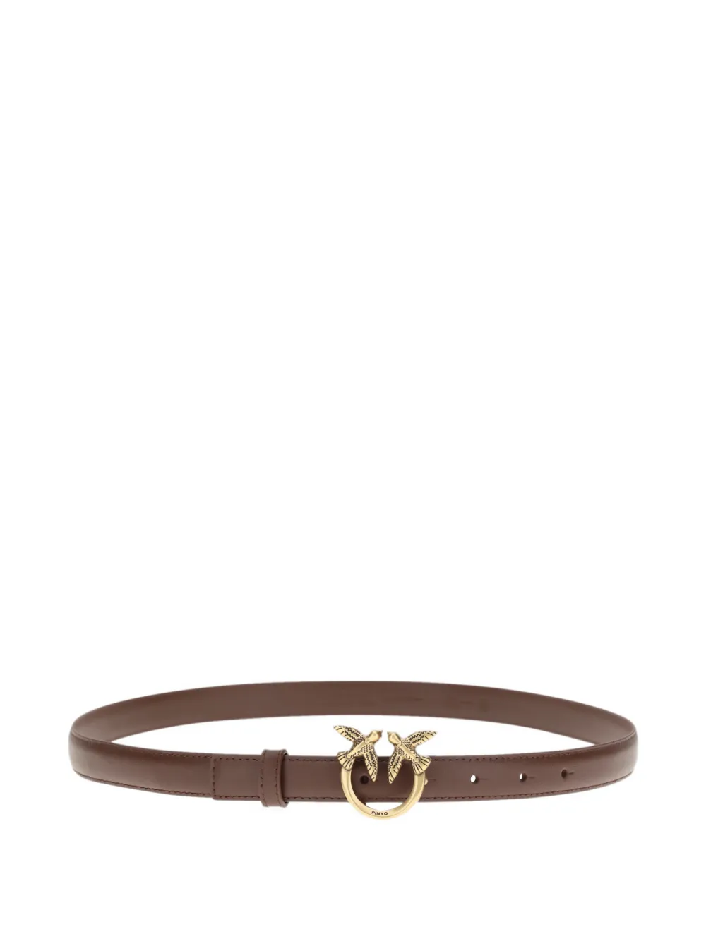 PINKO Love Berry leather belt - Marrone