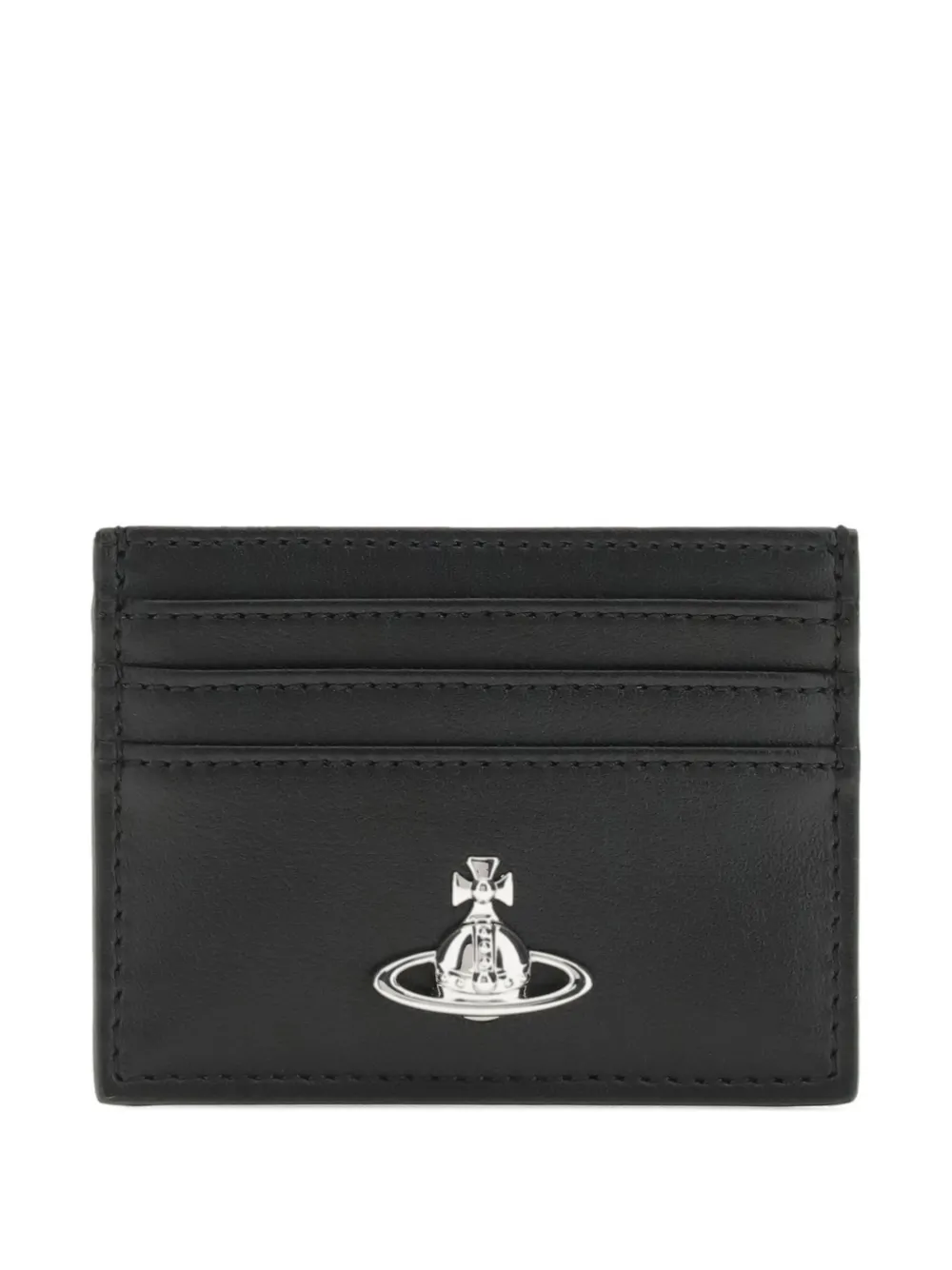 Vivienne Westwood Orb-plaque card holder - Nero
