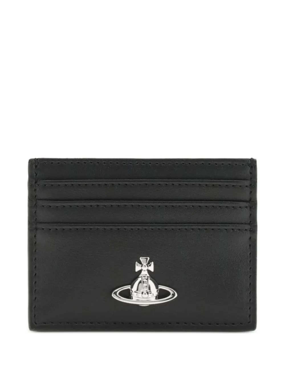 Vivienne Westwood Orb-plaque card holder - Nero