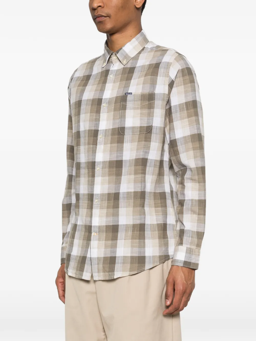  Barbour Check-pattern Shirt - Neutrals 