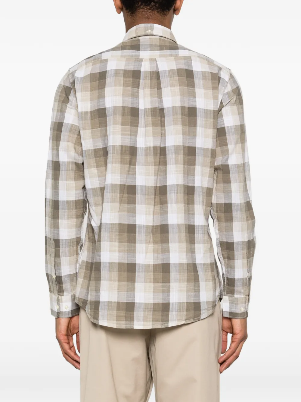 Barbour Geruit overhemd Beige