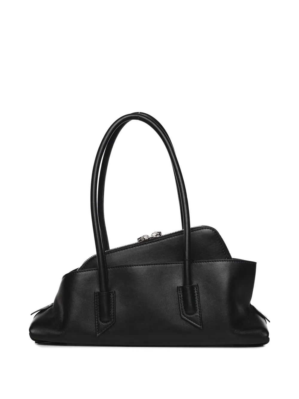  The Attico Zip Shoulder Bag - Black 