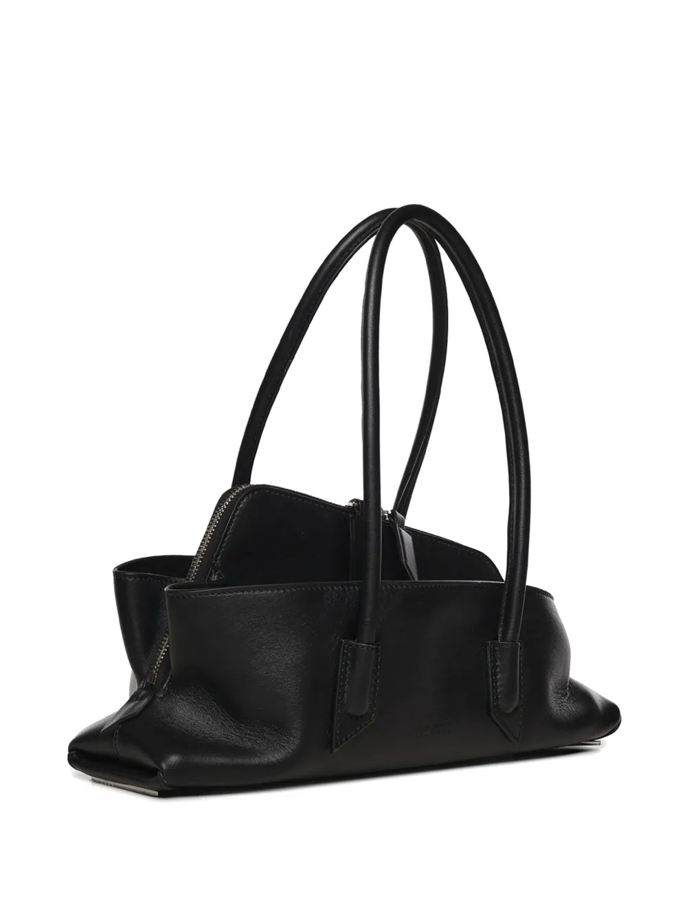  The Attico Zip Shoulder Bag - Black 