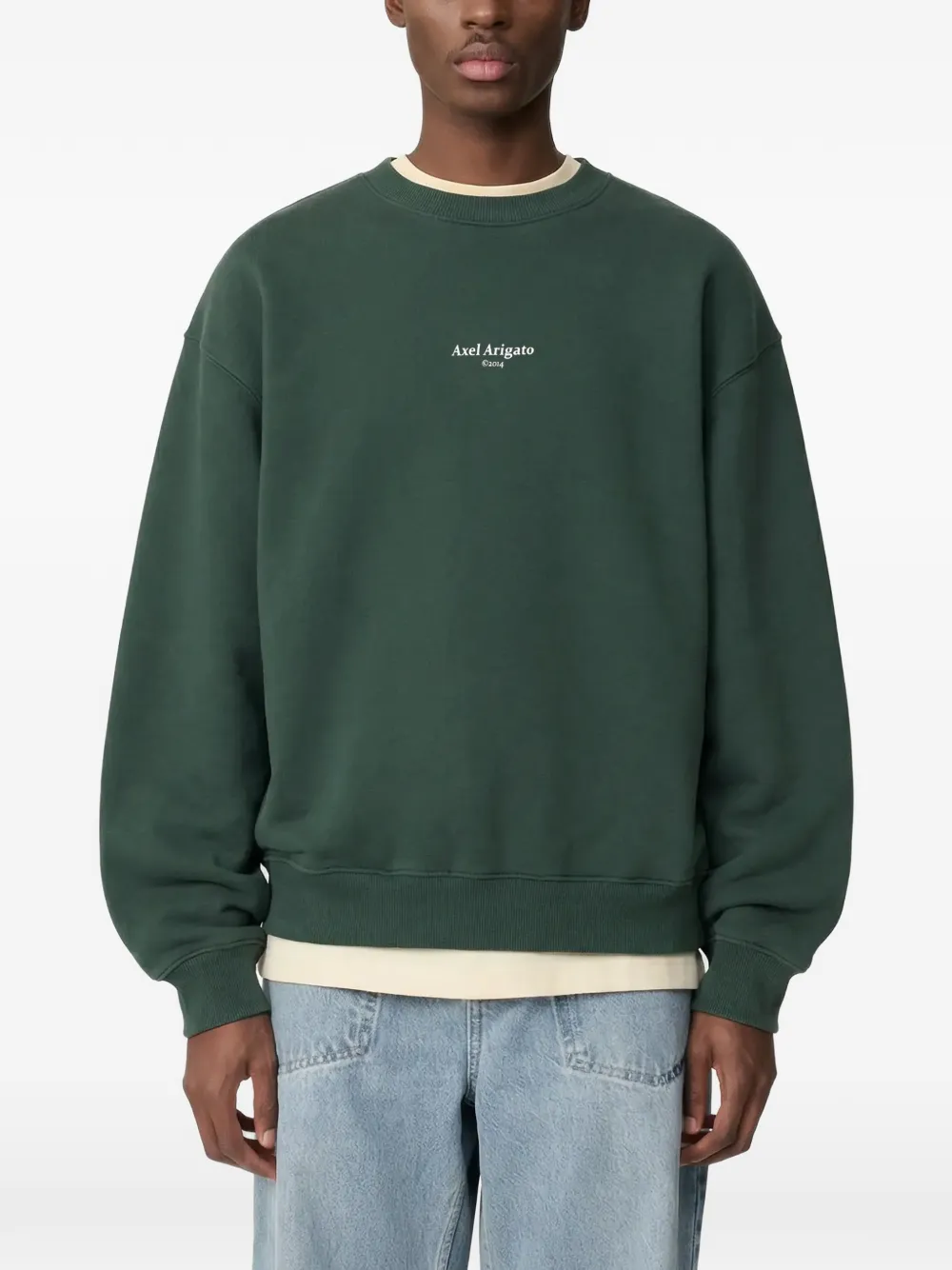 Axel Arigato Focus sweater met ronde hals Groen