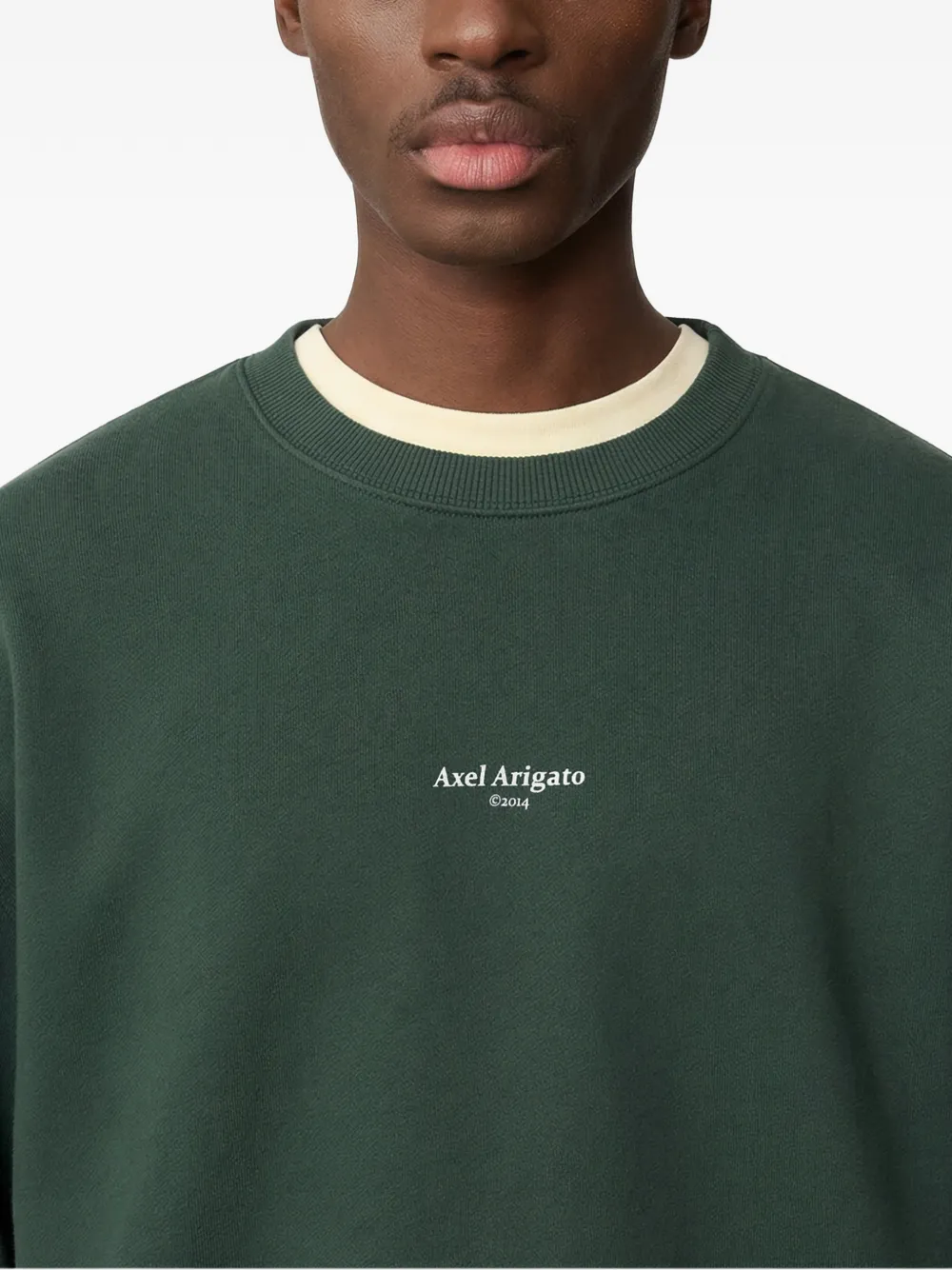 Axel Arigato Focus sweater met ronde hals Groen