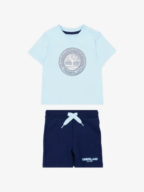 Timberland Kids graphic-print shorts set