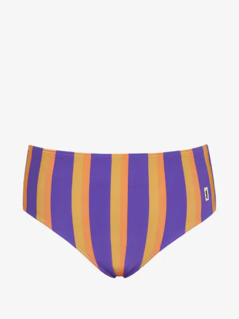 Saint Laurent bikini bottom con rayas