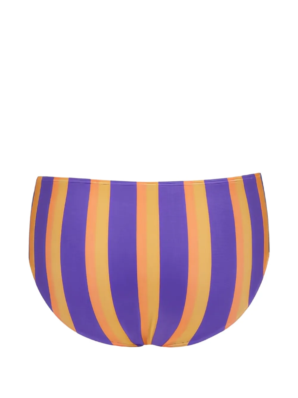  Saint Laurent Striped Bikini Bottom - Purple 
