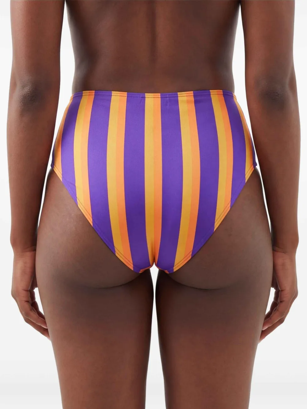Saint Laurent Gestreepte bikinibroek Paars