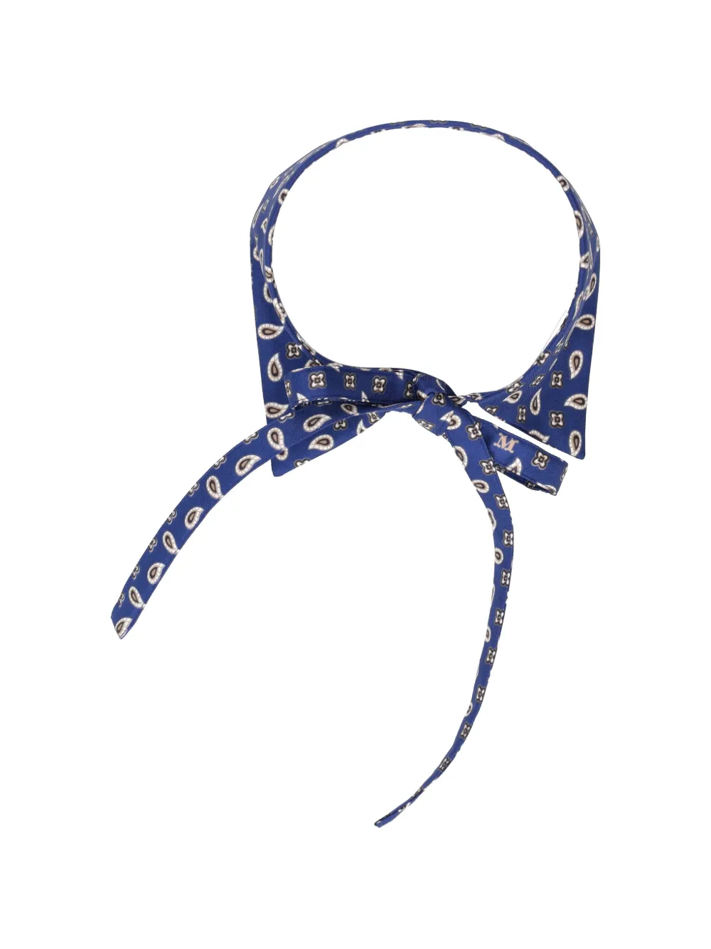 Max Mara printed silk collar - Blau