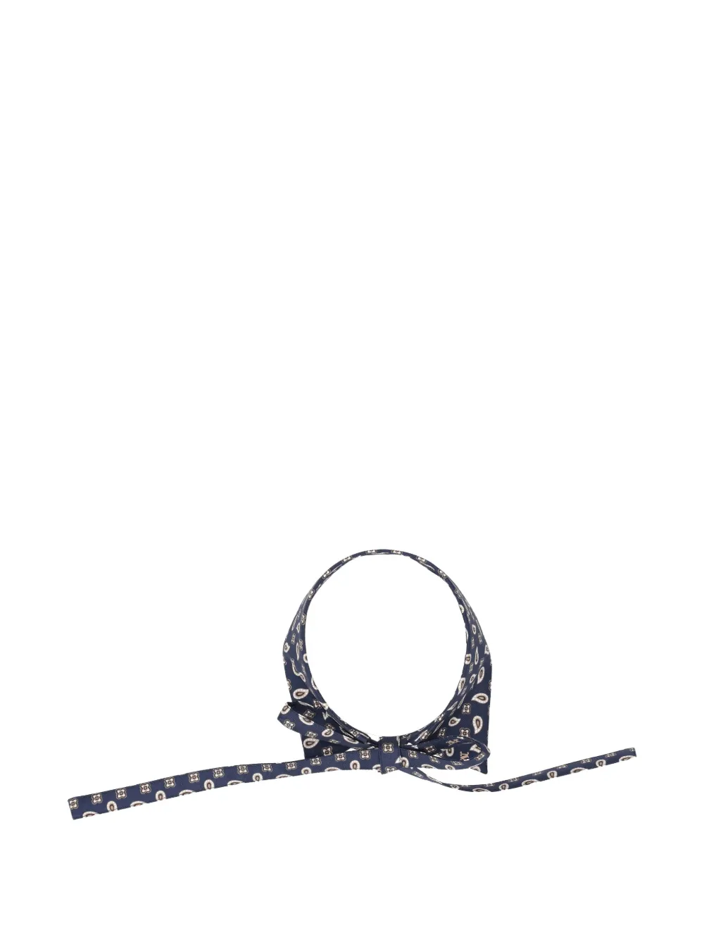 Max Mara Zijden kraag met print Blauw
