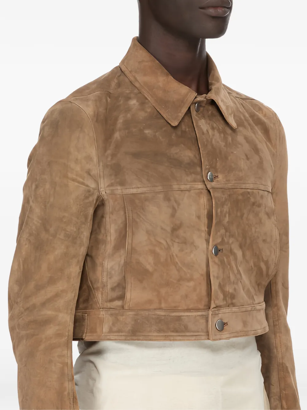 Rick Owens Cropped cargo jack Bruin