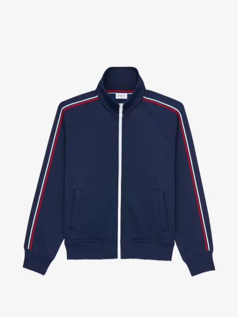 Saint Laurent side-stripe zip sweatshirt