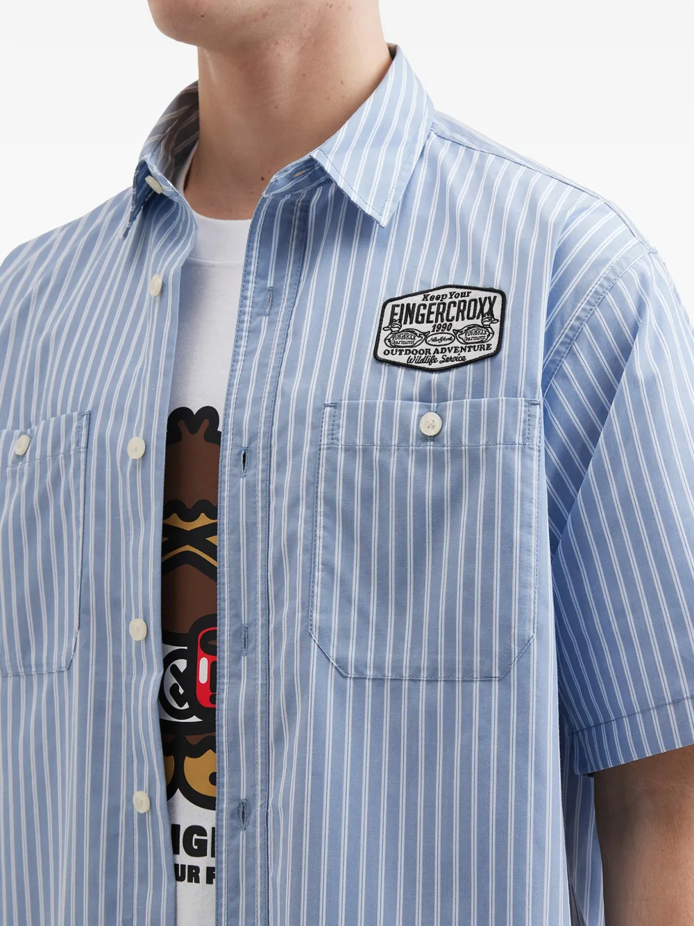 Striped Patch Shirt
