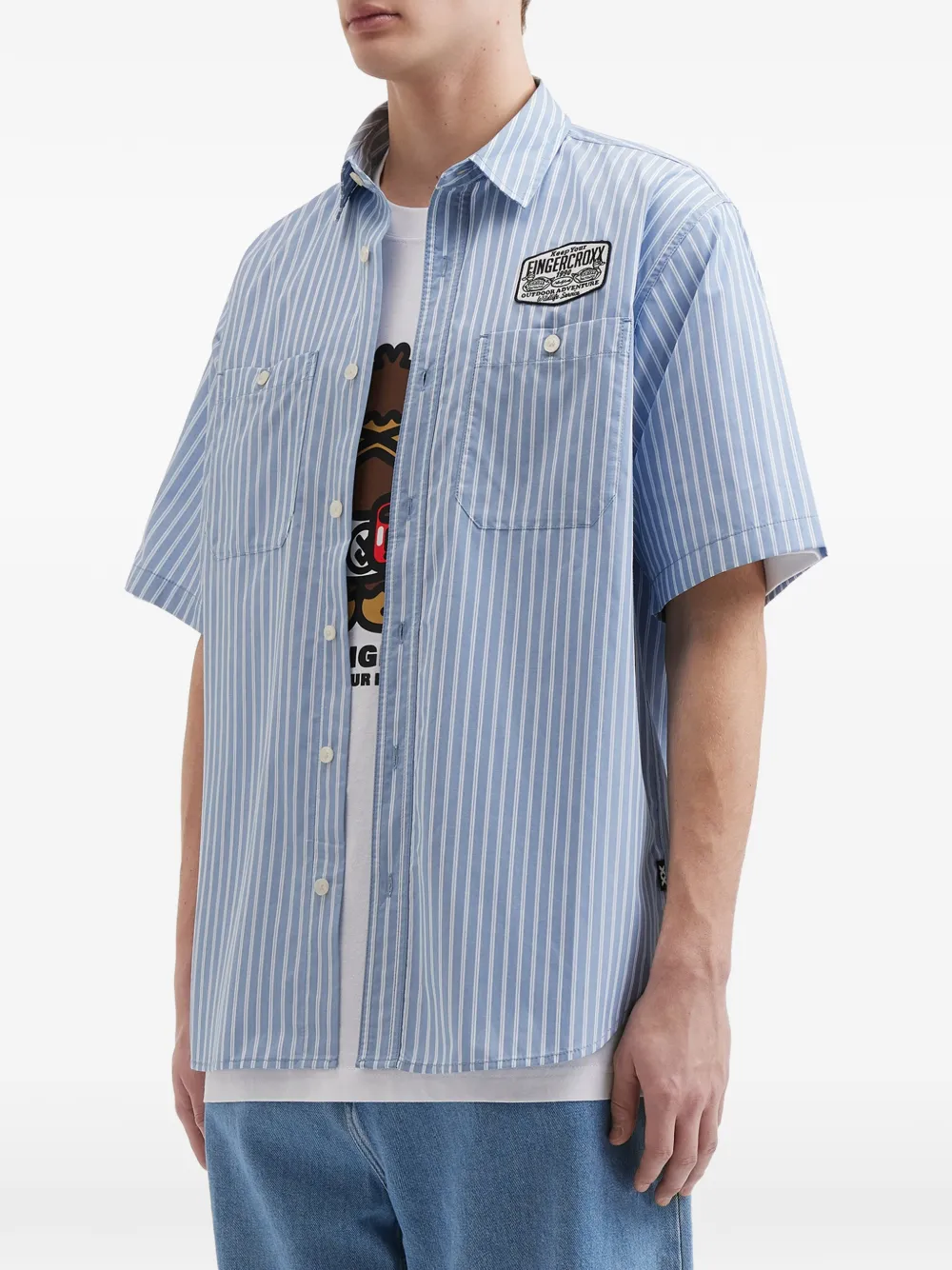 Striped Patch Shirt