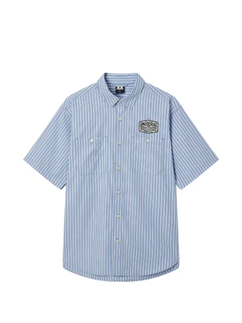 FINGERCROXX striped patch shirt
