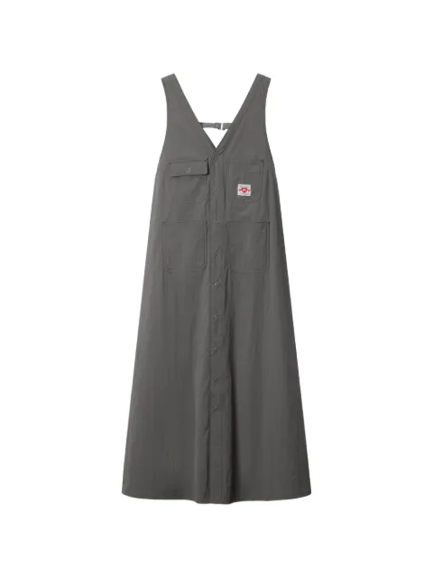 FINGERCROXX Midi-jurk met V-hals en zak