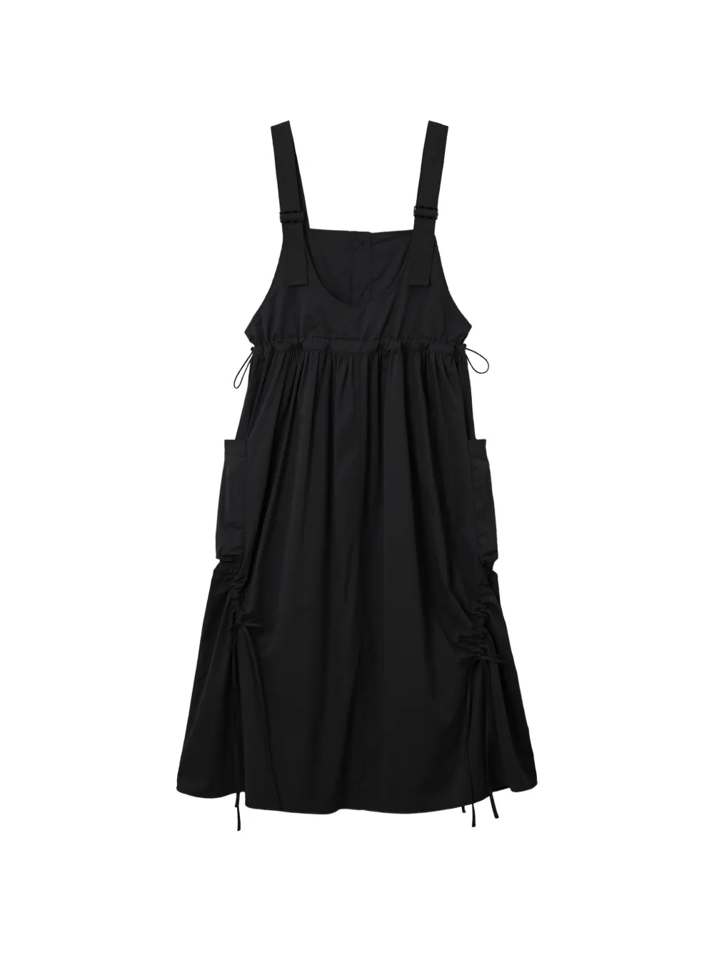  Musium Div. Gathered Pinafore Dress - Black 