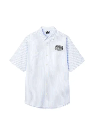 CHOCOOLATE Striped short-sleeved Shirt | White | FARFETCH CA