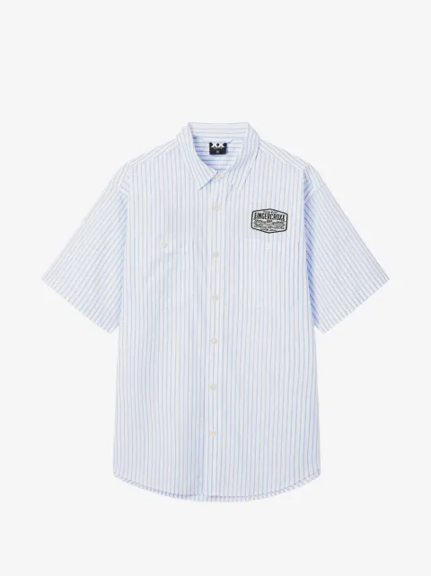 FINGERCROXX striped pocket shirt
