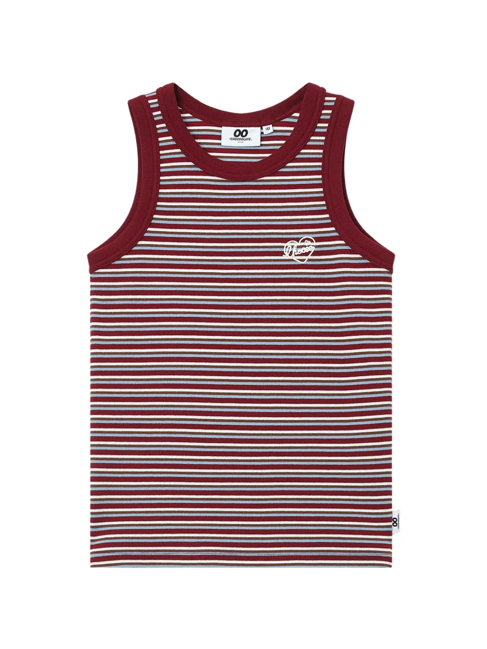 CHOCOOLATE Gestreiftes Oberteil - Rot