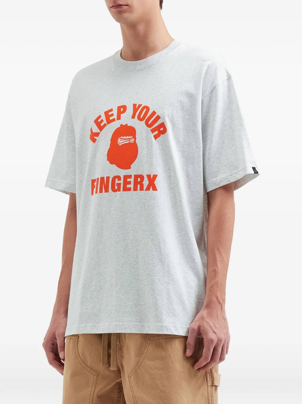  Fingercroxx Graphic T-shirt - Grey 
