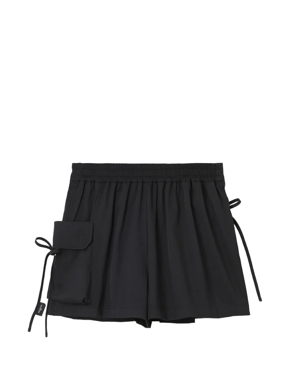  Musium Div. Tie Pleated Shorts - Black 
