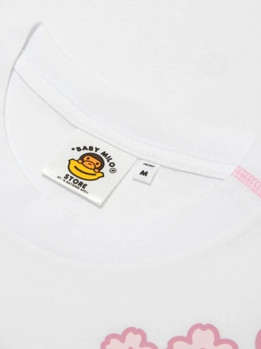 *BABY MILO STORE BY *A BATHING APE T-shirt met bloemenprint Wit