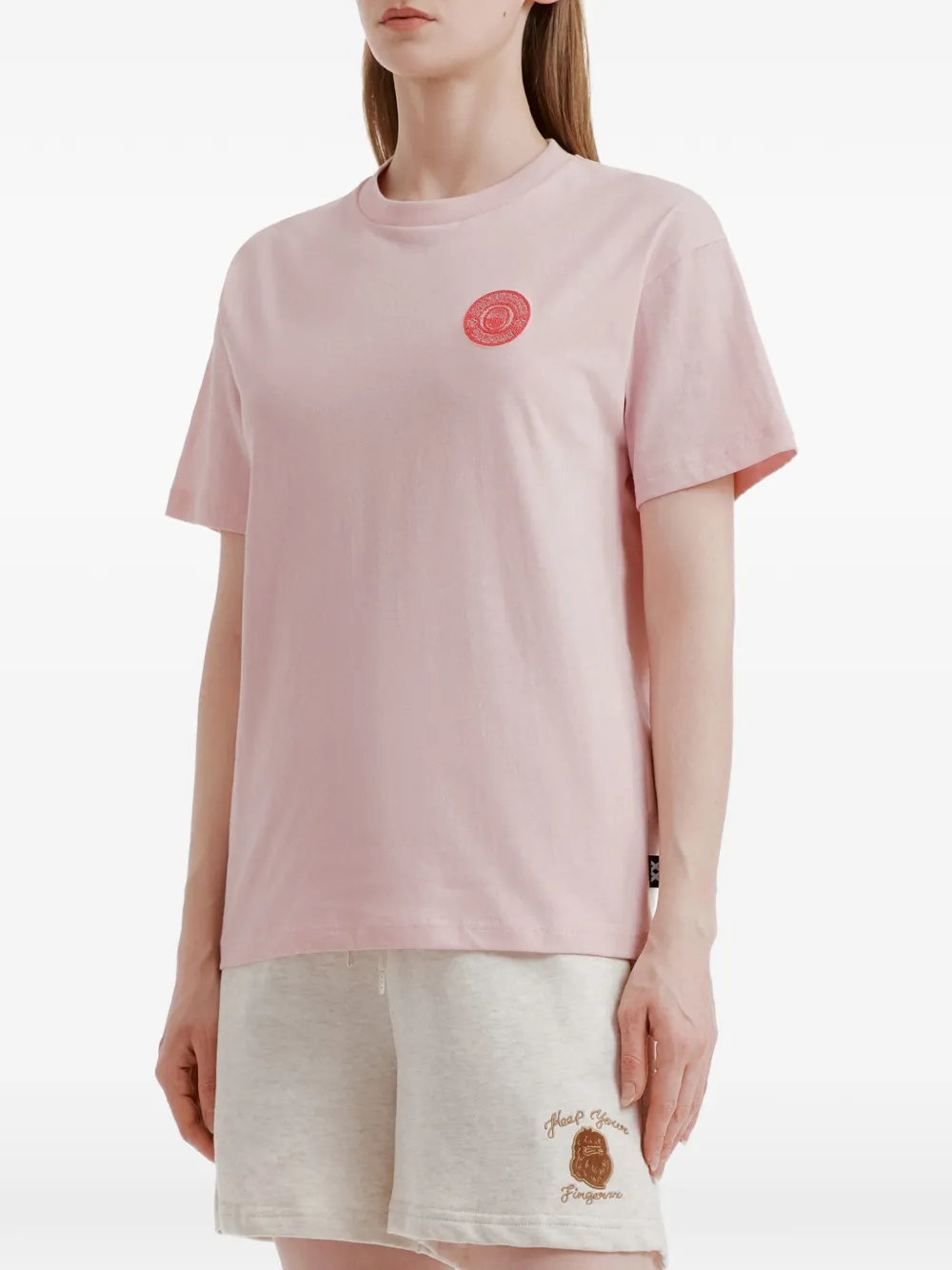  Fingercroxx Printed T-shirt - Pink 
